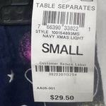 Jenni  Women's Cotton Flannel Plaid Pajama Pants Navy Xmas Light Size Small Photo 4