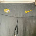 Nike Mizzou Tigers Black  Leggings Fine Polka Dot Pattern on the lycra Sz Small Photo 3