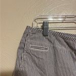 Dockers  Women's High Waist Striped Shorts - Black and White Photo 8