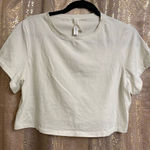 SKIMS Cotton Jersey Cropped Short Sleeve T-Shirt, Bone 3X NWT Photo 0