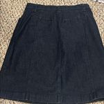 L.L.Bean  Classic Cotton/Denim A-Line Skirt, Size 8R Photo 5