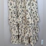 Storia Vici Cream Floral Ruffle Maxi Sundress size Medium Photo 7