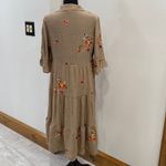 Anthropologie Fig & Flower Tan Floral Boho dress size M Size M Photo 3