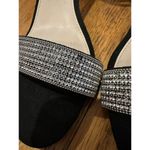 Nina  Eloise Ankle Strap Sandal True Black Suede Womens Size 9 EUC Photo 4