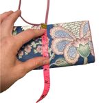 Vintage Galante Studio Travel Jewelry Cosmetics Roll Up Pouch Blue Photo 7