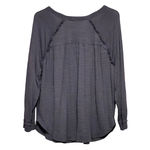 Terra & Sky  Women's Gray‎ Long Raglan Sleeves Side Ruffle Top Size 2X Photo 1