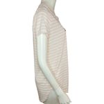 LC Lauren Conrad Lauren Conrad Coral White Striped 'Sunkissed' Short Sleeve T-Shirt Medium Photo 6