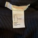 H&M  Dress Womens Large Black‎ 3/4 Sleeve Fitted Knit Sweater Bodycon Stretch Photo 2