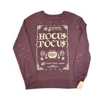 Disney Hocus Pocus Sanderson Sisters Halloween Hoodie Womens Medium Super Soft! Purple Photo 0