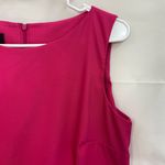 AB Studio women’s pink jersey sheath sleeveless zip knee formal business dress Photo 1