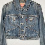 Levi's VTG Y2K  Type III Cropped Denim Trucker M Jacket 70511 Style Early 2000s Photo 6