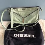 Diesel Green Leather Envelope Crossbody Bag Photo 0