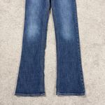 Hollister Women’s Y2K Low Rise Boot Cut Jeans Embroidered in Medium Wash 26X33 Photo 4
