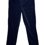 Gap True Skinny Velvet Pants Navy Blue Women's Size 26 Holiday Casual Preppy Photo 0