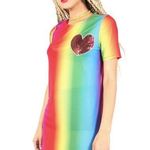Iron fist Somewhere Mesh Rainbow Dress Size Large Photo 0
