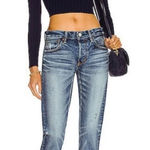 Moussy Vintage Keller Tapered Jeans Blue Size 23 Photo 0