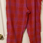 Victoria's Secret  Red and Pink Plaid Pajama Pants Photo 0
