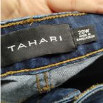 Tahari  Women's Size 20W Chloe Fit Solution Skinny Dark Wash Denim Blue Jeans Photo 2
