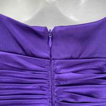 Adrianna Papell Evening Dress Womens 12 Purple Polyester Lined Padded Bra Cups Photo 5