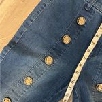 Venus Dark Blue Straight Leg Jeans with Gold Button Detail Size 6 NWOT Photo 5
