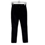 AG Adriano Goldschmied AG Velvet High Rise Mari Straight Jeans Black Size 25 Photo 8