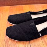 Toms  Black Crochet Slip-On Shoes Loafers Women’s Size 9 Photo 4