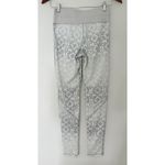 Nike Pro White Gray Womens Leggings Stretch Athletic Fit Sz S Photo 2