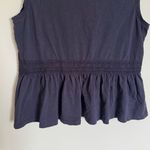 Barbour  Willow Swing Top – Women’s US 8 / UK 12 Midnight Navy Crochet Tie Back Photo 1