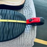 Baretraps  Black Leather Flip Flop Sandals Memory Foam Cork Insole Size 9 EUC Photo 10