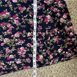 Moon Dance Vintage Blue Pink Floral Print Long Sleeve Mini Dress Size 18 Spring Photo 6