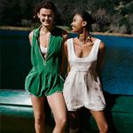 Anthropologie  Daily Practice layered onesie romper tank sleeveless pockets beige Photo 1