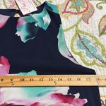 Pink Lily  women’s size small navy blue pink Floral Sleeveless Dress lined button Photo 2