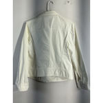 Chico's Womans  Size 0 (xs) White Full Zip Jean Jacket Photo 1