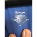 Cuddl Duds Climate Right By Cuddl Dubs Blue Scrub Top Woman’s Size Large Photo 5