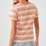 Faherty  Sunwashed Beachy Striped Cotton Breathable T-Shirt Summer Staple XXS Photo 1