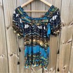 ECI  Blouse with Ruffled Drawstring Sleeves size 4 Blouse boho Photo 1