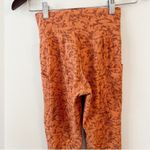 REI Women's Take your Time Athletic 7/8 Leggings Size XS Orange Printed Pockets Photo 5