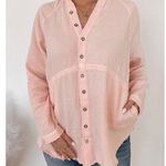 Free People  Summer Daydream Tunic Shirt in Flamingo Size Small Photo 0
