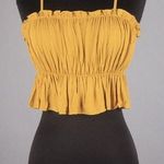 Boutique Mustard Crop Top Photo 0