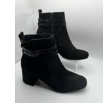 Paul Green  Sydney Buckle Bootie In Black Suede Combo AU6.5 Photo 4