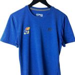 Urban Outfitters Adidas Kansas Jayhawks T Shirt Blue Medium M Basketball University Graphic Tee Photo 0