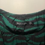 Nasty Gal 🔥LNC Women’s  Zebra Square Neck A Line Dress Size 6 Green & Black Photo 9