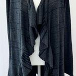 Eileen Fisher Cashmere/Merino Wool Open Ruffle Front Cardigan Size M Photo 0