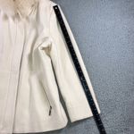 Kristen Blake Faux Fur Trim Hood Coat Women Medium LambsWool Blend Overcoat Photo 4