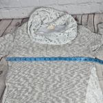 Altar'd State Gray White Lace Cowl Neck Tunic Dress Layered Size M Photo 4