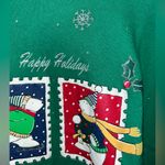 Holiday Time Vintage Green "Happy Holidays" sweatshirt Photo 1