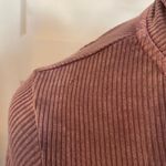 Ribbed Collar Zip Photo 2