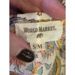 World Market Dress Women Small White Yellow Floral Paisley Maxi Boho Cottagecore Photo 8