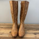 Baretraps  Mallory Snake Print Tall Faux Leather Knee High Riding Boot Photo 3