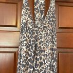 Love stitch casual T back maxi dress with pockets leopard print Photo 5